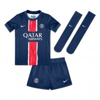 Paris Saint-Germain Manuel Ugarte #4 Domáci Detský futbalový dres 2024-25 Krátky Rukáv (+ trenírky)